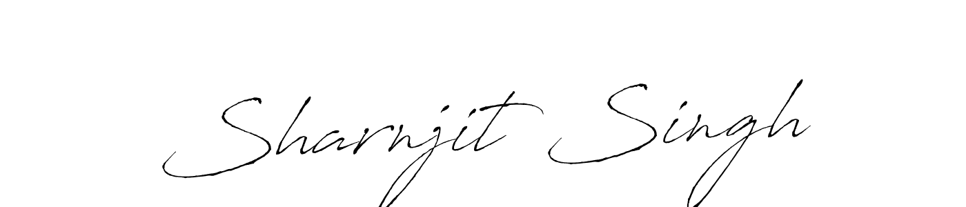 Make a beautiful signature design for name Sharnjit Singh. With this signature (Antro_Vectra) style, you can create a handwritten signature for free. Sharnjit Singh signature style 6 images and pictures png