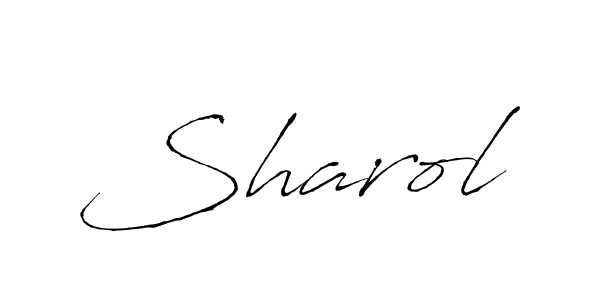 Sharol stylish signature style. Best Handwritten Sign (Antro_Vectra) for my name. Handwritten Signature Collection Ideas for my name Sharol. Sharol signature style 6 images and pictures png