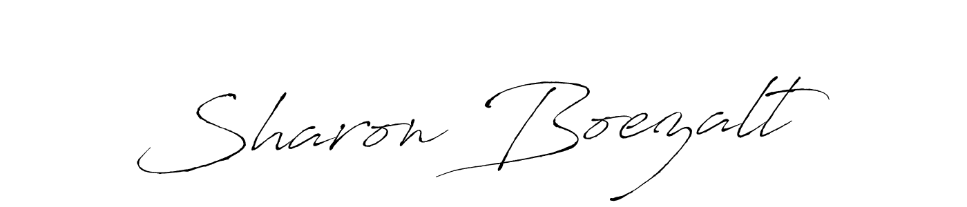 Design your own signature with our free online signature maker. With this signature software, you can create a handwritten (Antro_Vectra) signature for name Sharon Boezalt. Sharon Boezalt signature style 6 images and pictures png