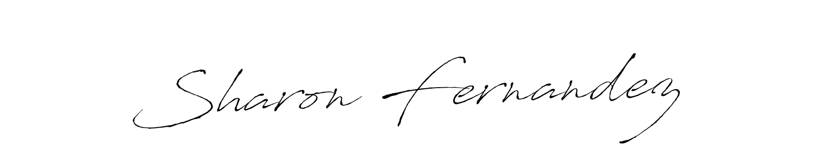 Make a beautiful signature design for name Sharon Fernandez. With this signature (Antro_Vectra) style, you can create a handwritten signature for free. Sharon Fernandez signature style 6 images and pictures png