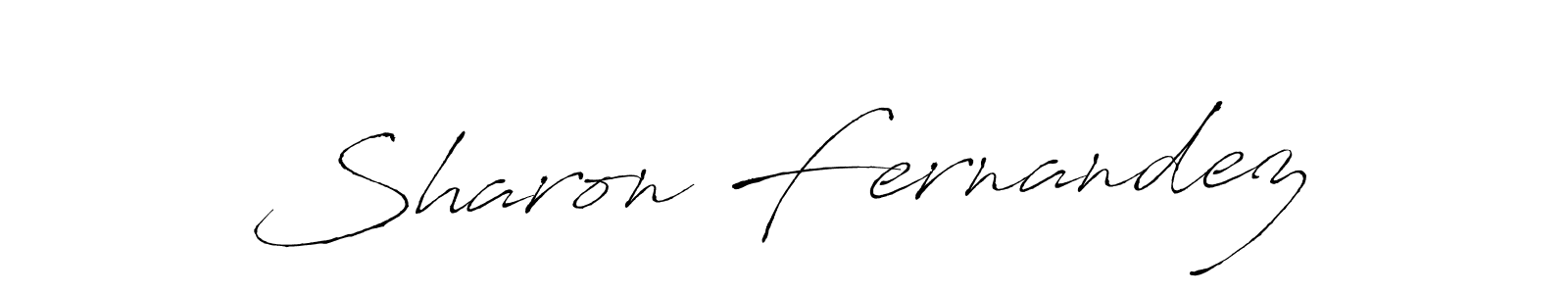 Make a beautiful signature design for name Sharon Fernandez. With this signature (Antro_Vectra) style, you can create a handwritten signature for free. Sharon Fernandez signature style 6 images and pictures png