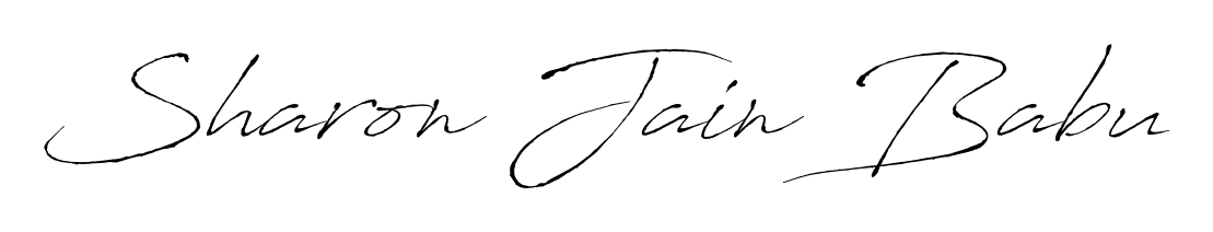 Get inspired by this graceful Antro_Vectra signature style for name Sharon Jain Babu. Smooth loops and balanced proportions for everyday use. Sharon Jain Babu signature style 6 images and pictures png