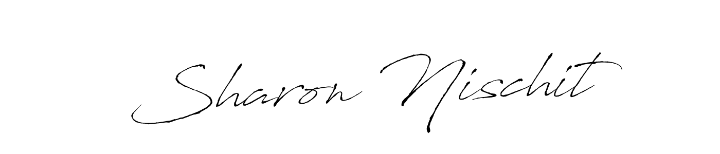 Make a beautiful signature design for name Sharon Nischit. With this signature (Antro_Vectra) style, you can create a handwritten signature for free. Sharon Nischit signature style 6 images and pictures png