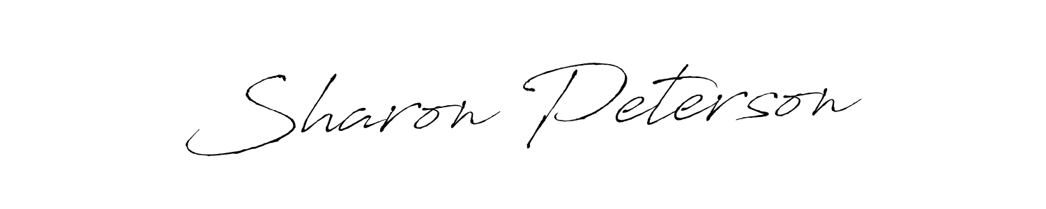 You should practise on your own different ways (Antro_Vectra) to write your name (Sharon Peterson) in signature. don't let someone else do it for you. Sharon Peterson signature style 6 images and pictures png