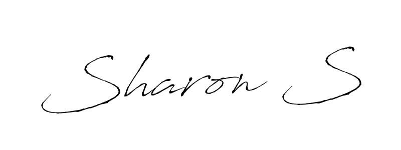 Use a signature maker to create a handwritten signature online. With this signature software, you can design (Antro_Vectra) your own signature for name Sharon S. Sharon S signature style 6 images and pictures png