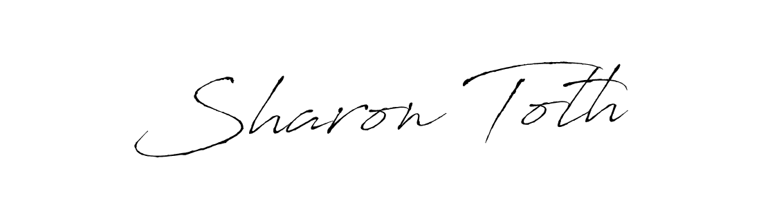 Design your own signature with our free online signature maker. With this signature software, you can create a handwritten (Antro_Vectra) signature for name Sharon Toth. Sharon Toth signature style 6 images and pictures png