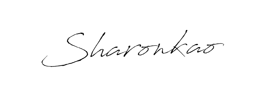 Use a signature maker to create a handwritten signature online. With this signature software, you can design (Antro_Vectra) your own signature for name Sharonkao. Sharonkao signature style 6 images and pictures png