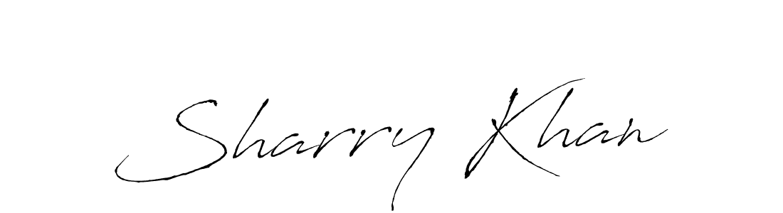 Create a beautiful signature design for name Sharry Khan. With this signature (Antro_Vectra) fonts, you can make a handwritten signature for free. Sharry Khan signature style 6 images and pictures png