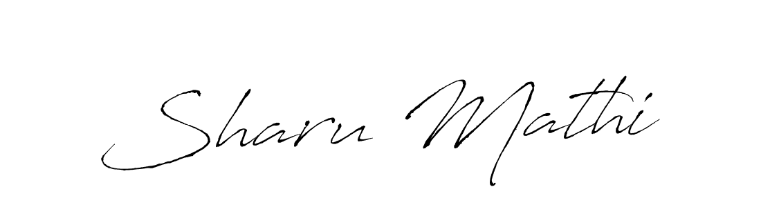 Sharu Mathi stylish signature style. Best Handwritten Sign (Antro_Vectra) for my name. Handwritten Signature Collection Ideas for my name Sharu Mathi. Sharu Mathi signature style 6 images and pictures png