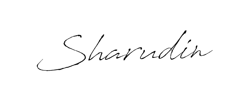 You should practise on your own different ways (Antro_Vectra) to write your name (Sharudin) in signature. don't let someone else do it for you. Sharudin signature style 6 images and pictures png