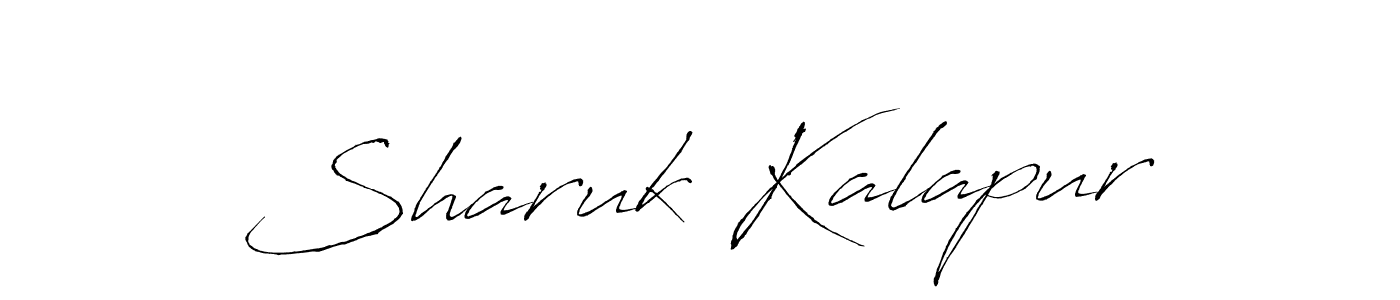 How to make Sharuk Kalapur name signature. Use Antro_Vectra style for creating short signs online. This is the latest handwritten sign. Sharuk Kalapur signature style 6 images and pictures png