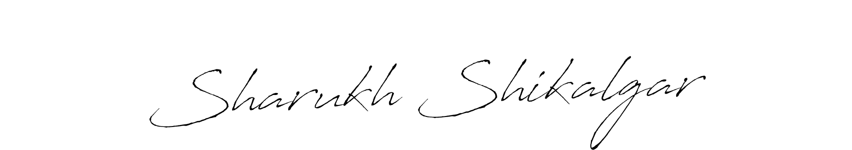 You should practise on your own different ways (Antro_Vectra) to write your name (Sharukh Shikalgar) in signature. don't let someone else do it for you. Sharukh Shikalgar signature style 6 images and pictures png