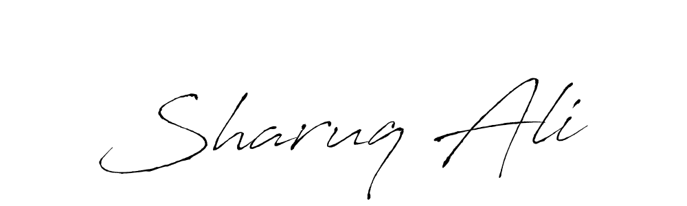 Design your own signature with our free online signature maker. With this signature software, you can create a handwritten (Antro_Vectra) signature for name Sharuq Ali. Sharuq Ali signature style 6 images and pictures png
