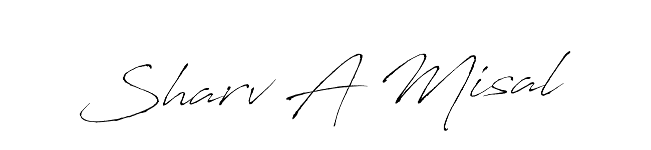 Use a signature maker to create a handwritten signature online. With this signature software, you can design (Antro_Vectra) your own signature for name Sharv A Misal. Sharv A Misal signature style 6 images and pictures png