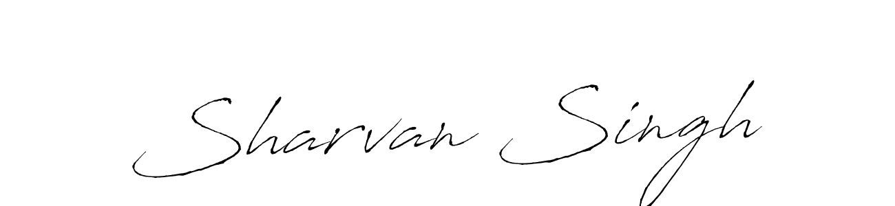 How to make Sharvan Singh name signature. Use Antro_Vectra style for creating short signs online. This is the latest handwritten sign. Sharvan Singh signature style 6 images and pictures png