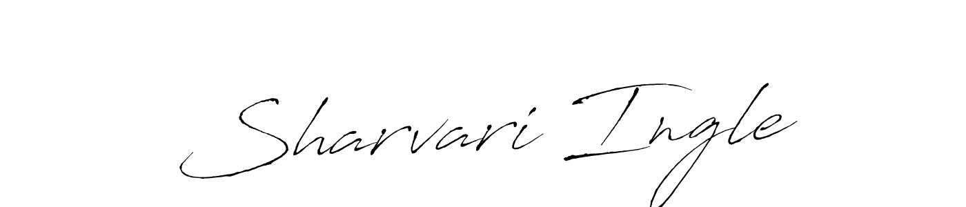 How to make Sharvari Ingle name signature. Use Antro_Vectra style for creating short signs online. This is the latest handwritten sign. Sharvari Ingle signature style 6 images and pictures png