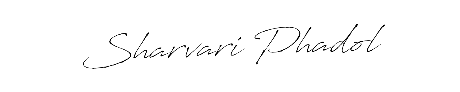 Also You can easily find your signature by using the search form. We will create Sharvari Phadol name handwritten signature images for you free of cost using Antro_Vectra sign style. Sharvari Phadol signature style 6 images and pictures png