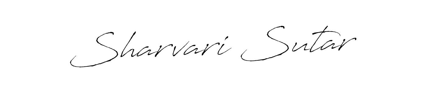 How to make Sharvari Sutar signature? Antro_Vectra is a professional autograph style. Create handwritten signature for Sharvari Sutar name. Sharvari Sutar signature style 6 images and pictures png