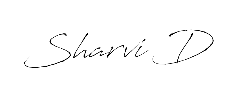 How to make Sharvi D signature? Antro_Vectra is a professional autograph style. Create handwritten signature for Sharvi D name. Sharvi D signature style 6 images and pictures png