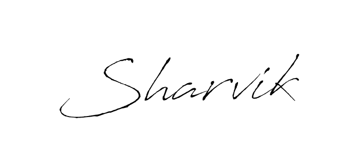 How to make Sharvik name signature. Use Antro_Vectra style for creating short signs online. This is the latest handwritten sign. Sharvik signature style 6 images and pictures png