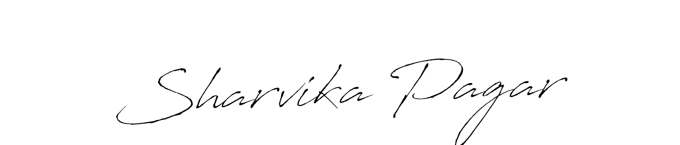 How to make Sharvika Pagar signature? Antro_Vectra is a professional autograph style. Create handwritten signature for Sharvika Pagar name. Sharvika Pagar signature style 6 images and pictures png