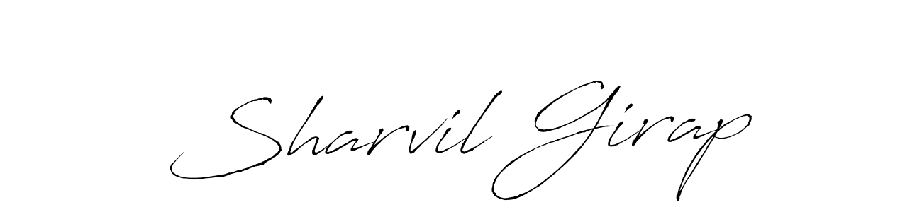 How to Draw Sharvil Girap signature style? Antro_Vectra is a latest design signature styles for name Sharvil Girap. Sharvil Girap signature style 6 images and pictures png