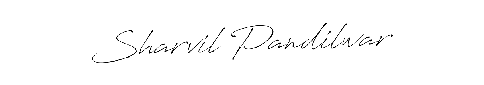 Design your own signature with our free online signature maker. With this signature software, you can create a handwritten (Antro_Vectra) signature for name Sharvil Pandilwar. Sharvil Pandilwar signature style 6 images and pictures png