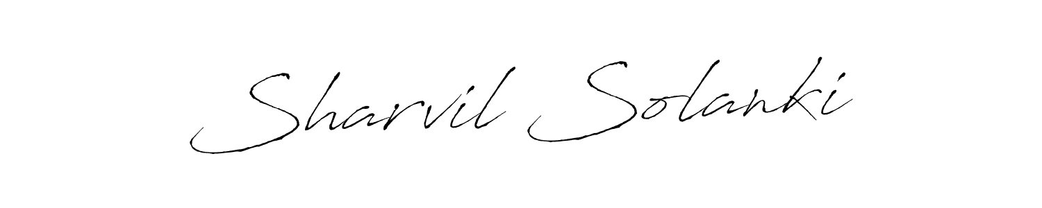 Design your own signature with our free online signature maker. With this signature software, you can create a handwritten (Antro_Vectra) signature for name Sharvil Solanki. Sharvil Solanki signature style 6 images and pictures png