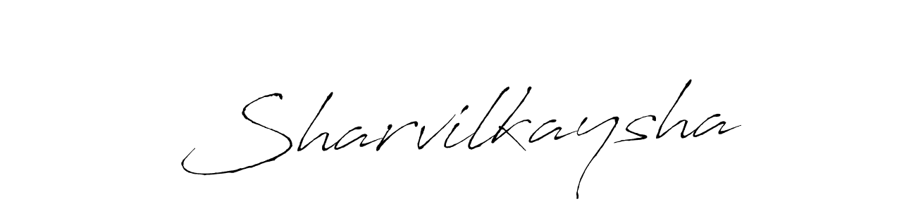 How to make Sharvilkaysha name signature. Use Antro_Vectra style for creating short signs online. This is the latest handwritten sign. Sharvilkaysha signature style 6 images and pictures png
