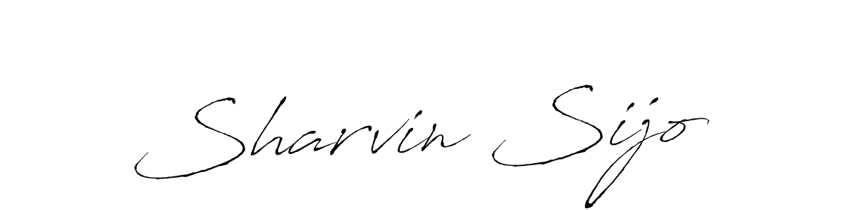 Sharvin Sijo stylish signature style. Best Handwritten Sign (Antro_Vectra) for my name. Handwritten Signature Collection Ideas for my name Sharvin Sijo. Sharvin Sijo signature style 6 images and pictures png