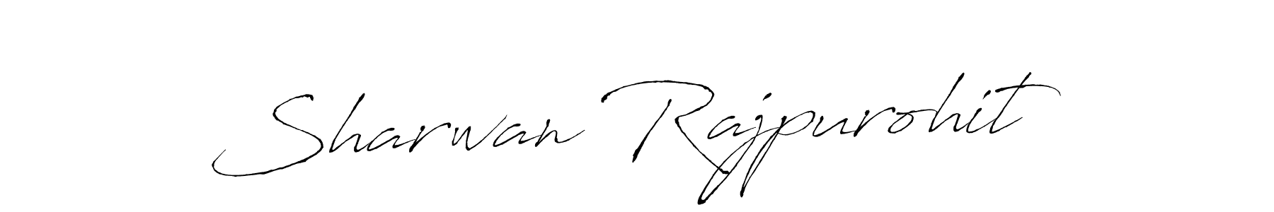 How to make Sharwan Rajpurohit name signature. Use Antro_Vectra style for creating short signs online. This is the latest handwritten sign. Sharwan Rajpurohit signature style 6 images and pictures png