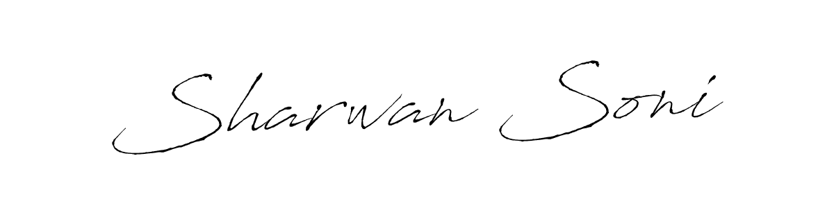 Design your own signature with our free online signature maker. With this signature software, you can create a handwritten (Antro_Vectra) signature for name Sharwan Soni. Sharwan Soni signature style 6 images and pictures png