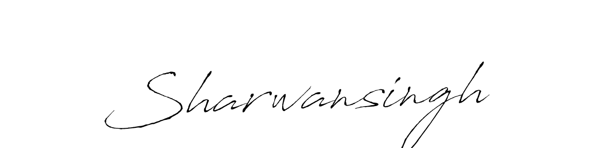 How to make Sharwansingh signature? Antro_Vectra is a professional autograph style. Create handwritten signature for Sharwansingh name. Sharwansingh signature style 6 images and pictures png