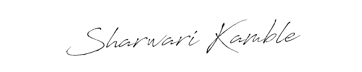 Sharwari Kamble stylish signature style. Best Handwritten Sign (Antro_Vectra) for my name. Handwritten Signature Collection Ideas for my name Sharwari Kamble. Sharwari Kamble signature style 6 images and pictures png