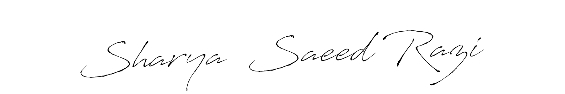 Make a beautiful signature design for name Sharya  Saeed Razi. Use this online signature maker to create a handwritten signature for free. Sharya  Saeed Razi signature style 6 images and pictures png