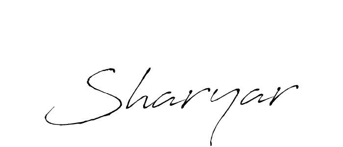 Make a beautiful signature design for name Sharyar. With this signature (Antro_Vectra) style, you can create a handwritten signature for free. Sharyar signature style 6 images and pictures png