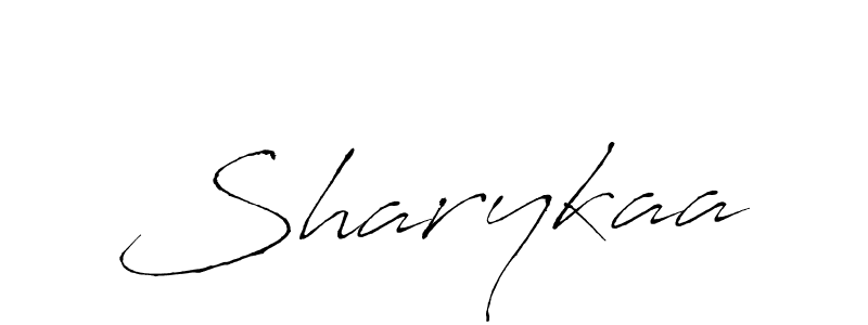 How to make Sharykaa name signature. Use Antro_Vectra style for creating short signs online. This is the latest handwritten sign. Sharykaa signature style 6 images and pictures png