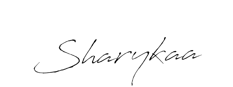 How to make Sharykaa name signature. Use Antro_Vectra style for creating short signs online. This is the latest handwritten sign. Sharykaa signature style 6 images and pictures png