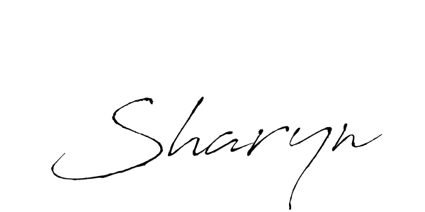 Make a beautiful signature design for name Sharyn. With this signature (Antro_Vectra) style, you can create a handwritten signature for free. Sharyn signature style 6 images and pictures png