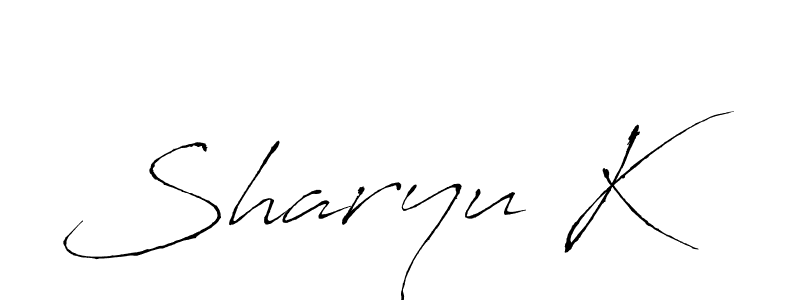 Best and Professional Signature Style for Sharyu K. Antro_Vectra Best Signature Style Collection. Sharyu K signature style 6 images and pictures png