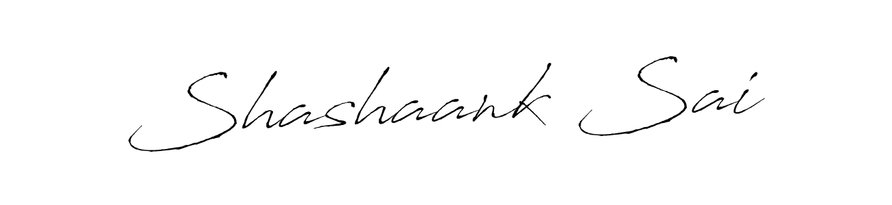 Make a beautiful signature design for name Shashaank Sai. With this signature (Antro_Vectra) style, you can create a handwritten signature for free. Shashaank Sai signature style 6 images and pictures png