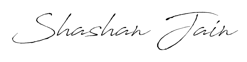 Make your name Shashan Jain memorable on every contract using Antro_Vectra autograph style. Instant transparent background export available. Shashan Jain signature style 6 images and pictures png