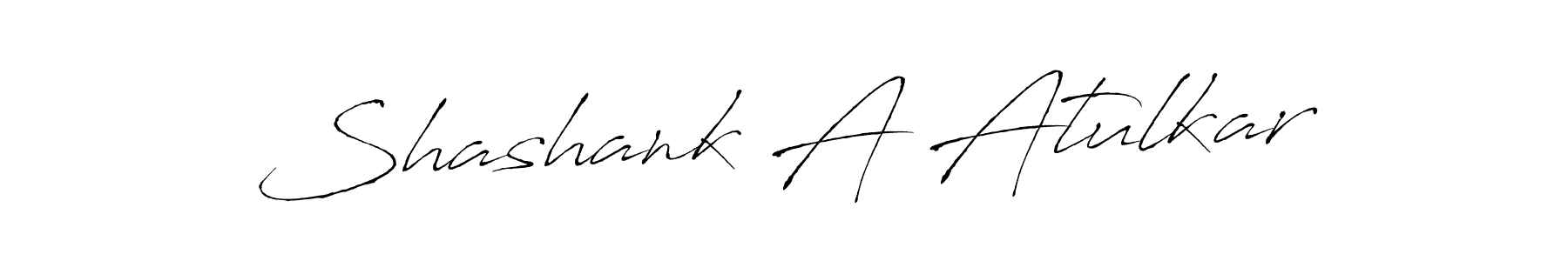 Design your own signature with our free online signature maker. With this signature software, you can create a handwritten (Antro_Vectra) signature for name Shashank A Atulkar. Shashank A Atulkar signature style 6 images and pictures png