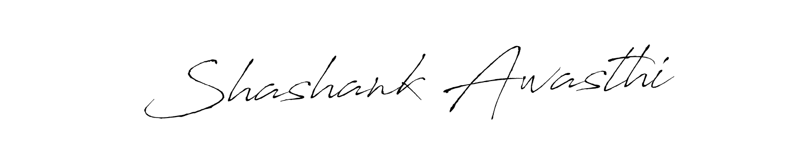 Create a beautiful signature design for name Shashank Awasthi. With this signature (Antro_Vectra) fonts, you can make a handwritten signature for free. Shashank Awasthi signature style 6 images and pictures png