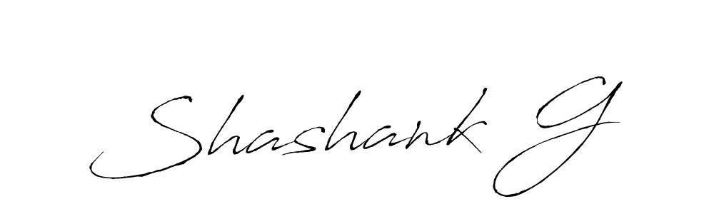 How to make Shashank G signature? Antro_Vectra is a professional autograph style. Create handwritten signature for Shashank G name. Shashank G signature style 6 images and pictures png