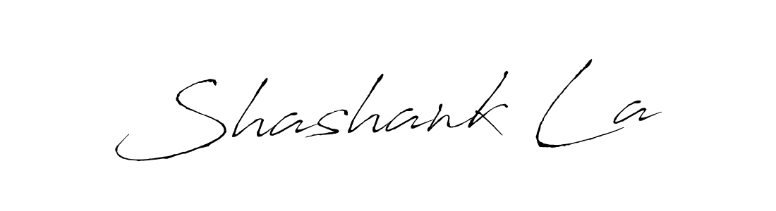 Make a beautiful signature design for name Shashank La. With this signature (Antro_Vectra) style, you can create a handwritten signature for free. Shashank La signature style 6 images and pictures png