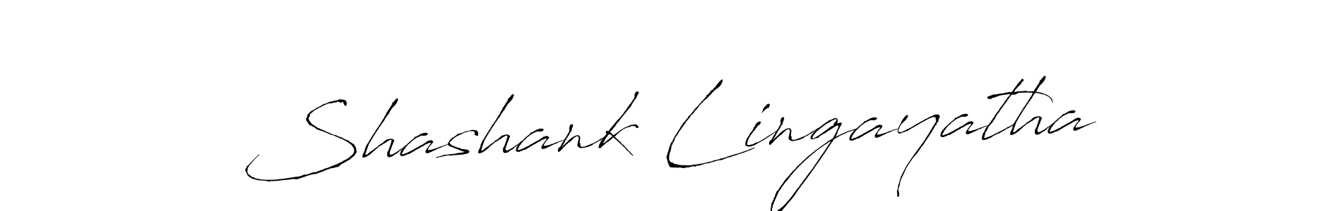 Make a beautiful signature design for name Shashank Lingayatha. With this signature (Antro_Vectra) style, you can create a handwritten signature for free. Shashank Lingayatha signature style 6 images and pictures png