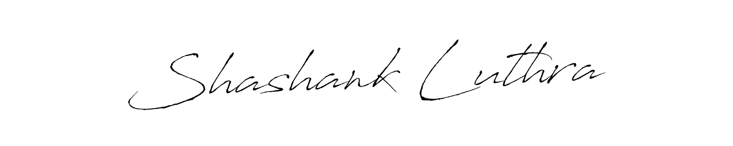 Create a beautiful signature design for name Shashank Luthra. With this signature (Antro_Vectra) fonts, you can make a handwritten signature for free. Shashank Luthra signature style 6 images and pictures png