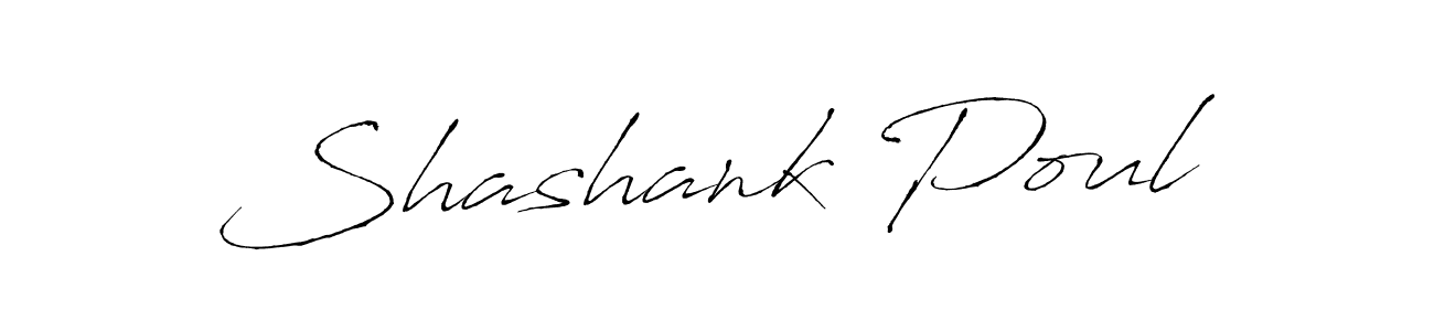 Antro_Vectra is a professional signature style that is perfect for those who want to add a touch of class to their signature. It is also a great choice for those who want to make their signature more unique. Get Shashank Poul name to fancy signature for free. Shashank Poul signature style 6 images and pictures png