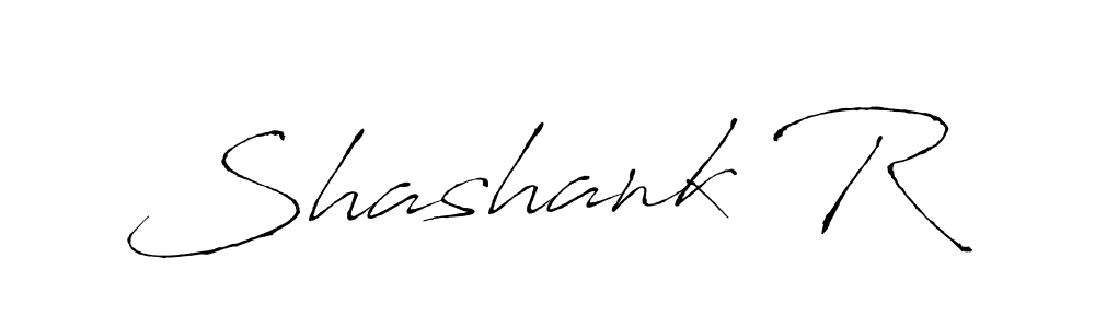 Make a beautiful signature design for name Shashank R. With this signature (Antro_Vectra) style, you can create a handwritten signature for free. Shashank R signature style 6 images and pictures png